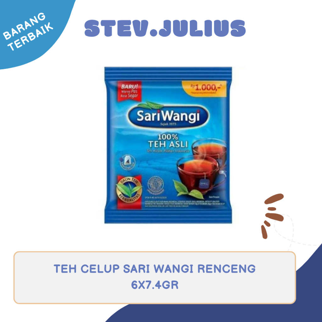 

TEH CELUP SARI WANGI RENCENG 6BKSX7.4GR