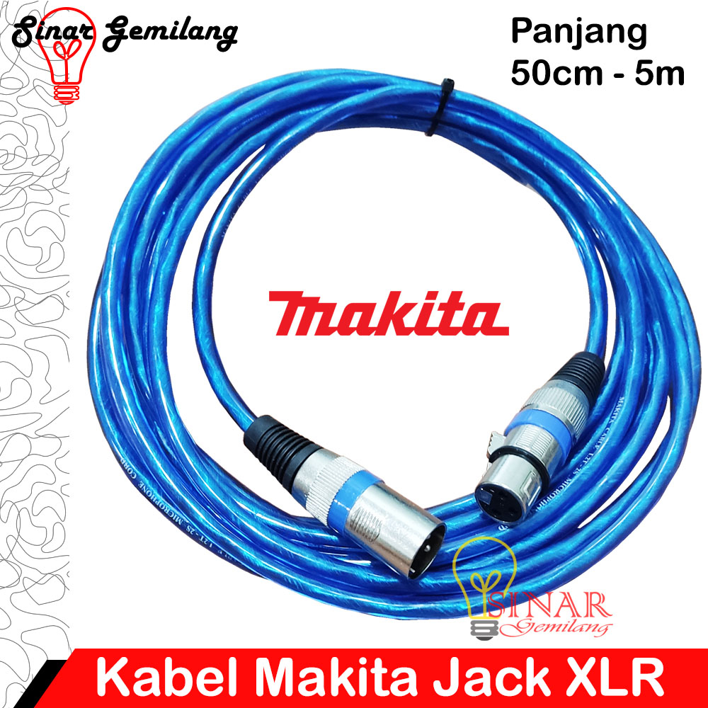 Kabel Mixer Equalizer Crossover Aksessoris Jek Mic Audio Makita Jack XLR Male Female Jek Konektor Au