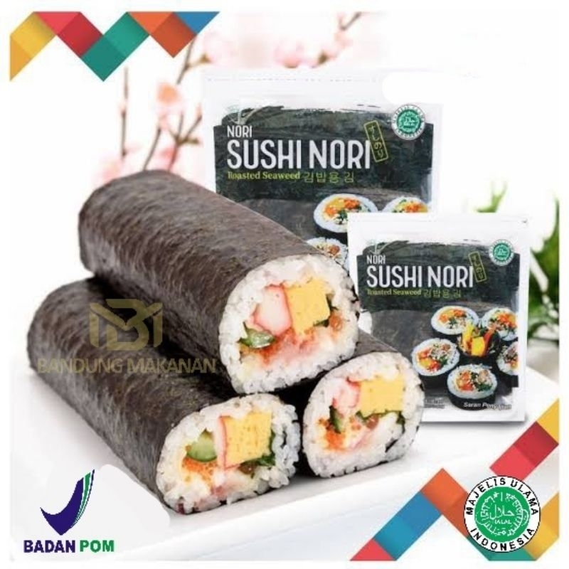 

Nori Sushi Rumput Laut Lembaran isi 10-50 lembar