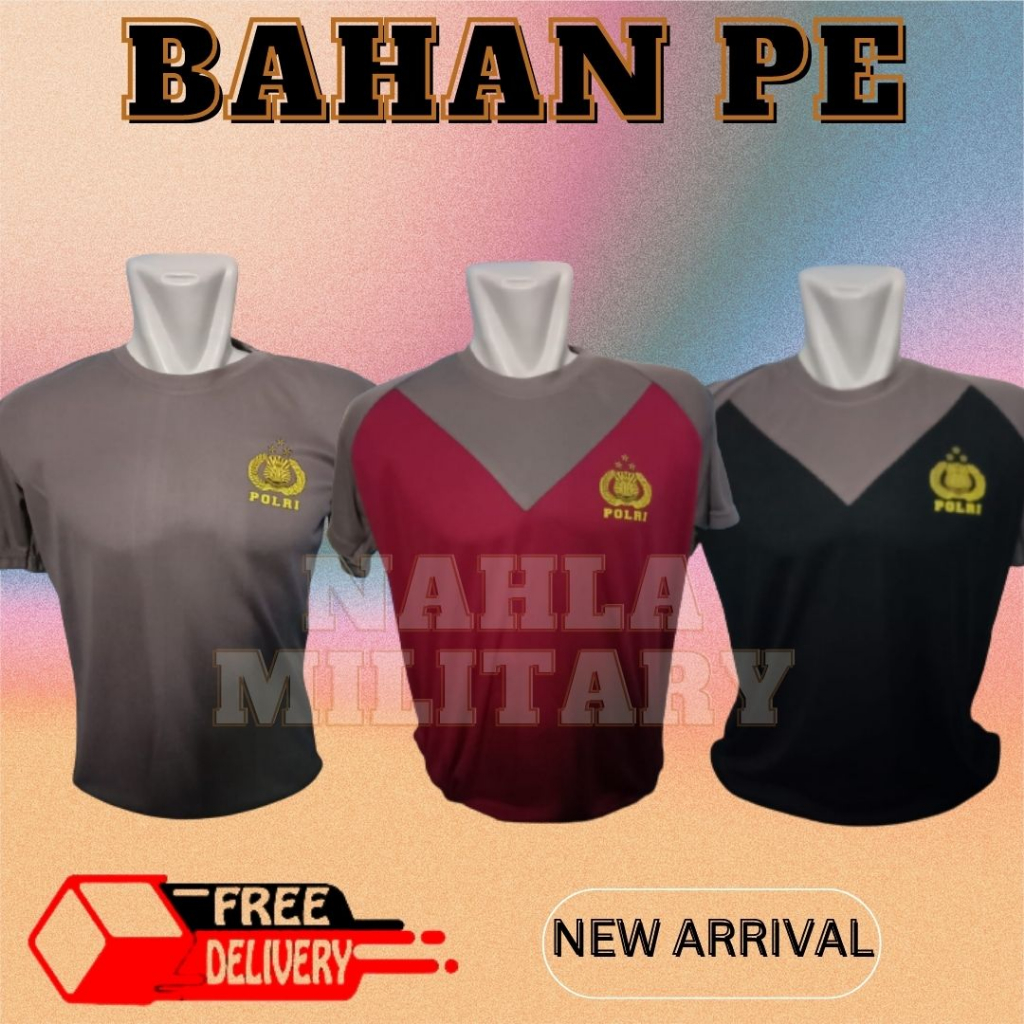 KAOS POLISI | KAOS POLISI PRIA | BAJU KAOS POLISI | BAHAN-PE | TERBARU | KAOS POLRI-KAOS POLISI MILI