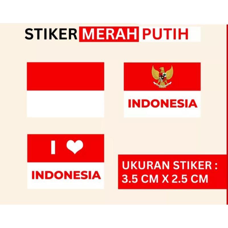 

STIKER PIPI BENDERA MERAH PUTIH (harga 55pcs)