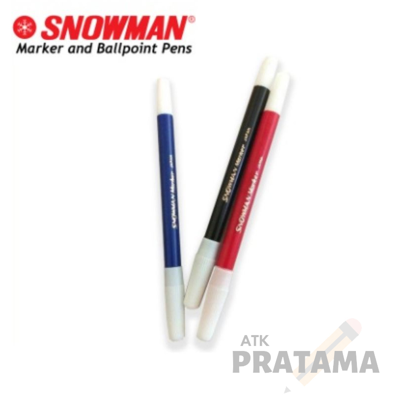 

SALE HABISIN STOCK!! SNOWMAN Spidol Kecil Pen Marker Sign Hitam Biru Merah