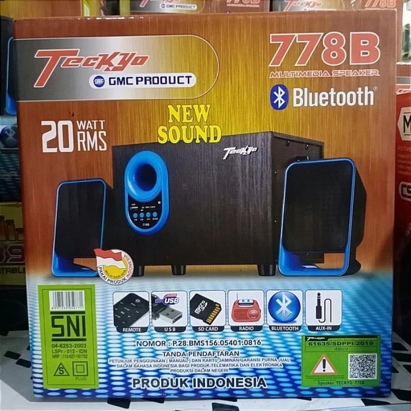 Speaker Teckyo 778B Extra Super Sound Bluetooth