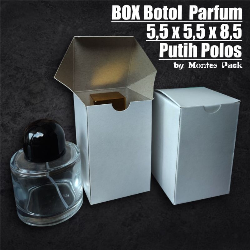 Box Botol Parfum / 5,5 x 5,5 x 8,5 / Kemasan Botol byredo 50ml / box bacarat