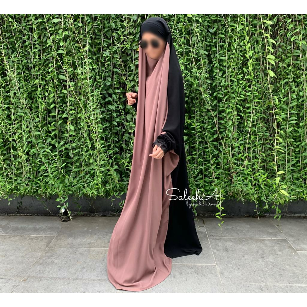 FK Abaya Overhead Two Tone by Saleeha