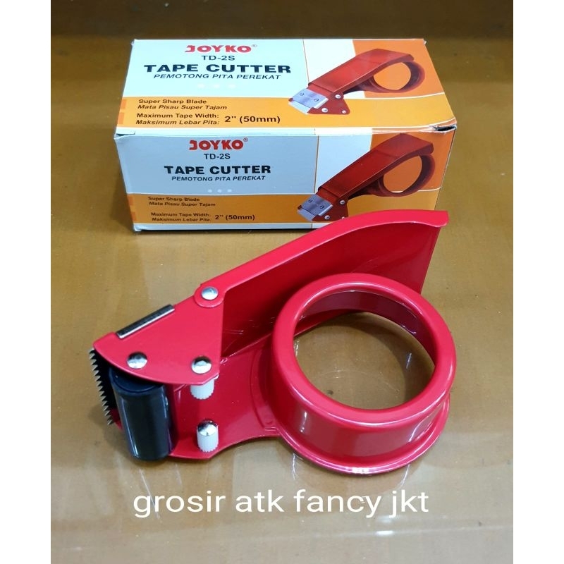 

TD 2S Tape Cutter Tape Dispenser Pemotong Pita Perekat Lakban Joyko TD-2S Material Besi