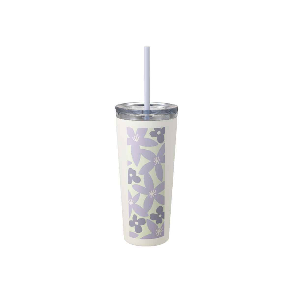 Starbucks Cold Cup SS 16Oz SMR3 FY23 Purple Flower S11143783