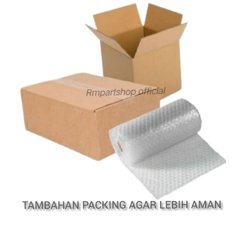 

tambahan packing buble wrap/kardus