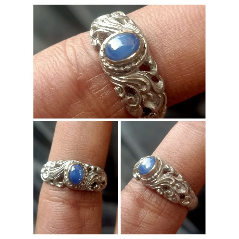 blue star ring ukir Bali