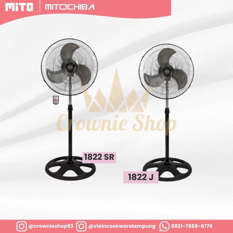 Kipas Angin 3 In 1 Mitochiba 1822J / Kipas Angin Mito 1822JR / 1822SR / 1822S