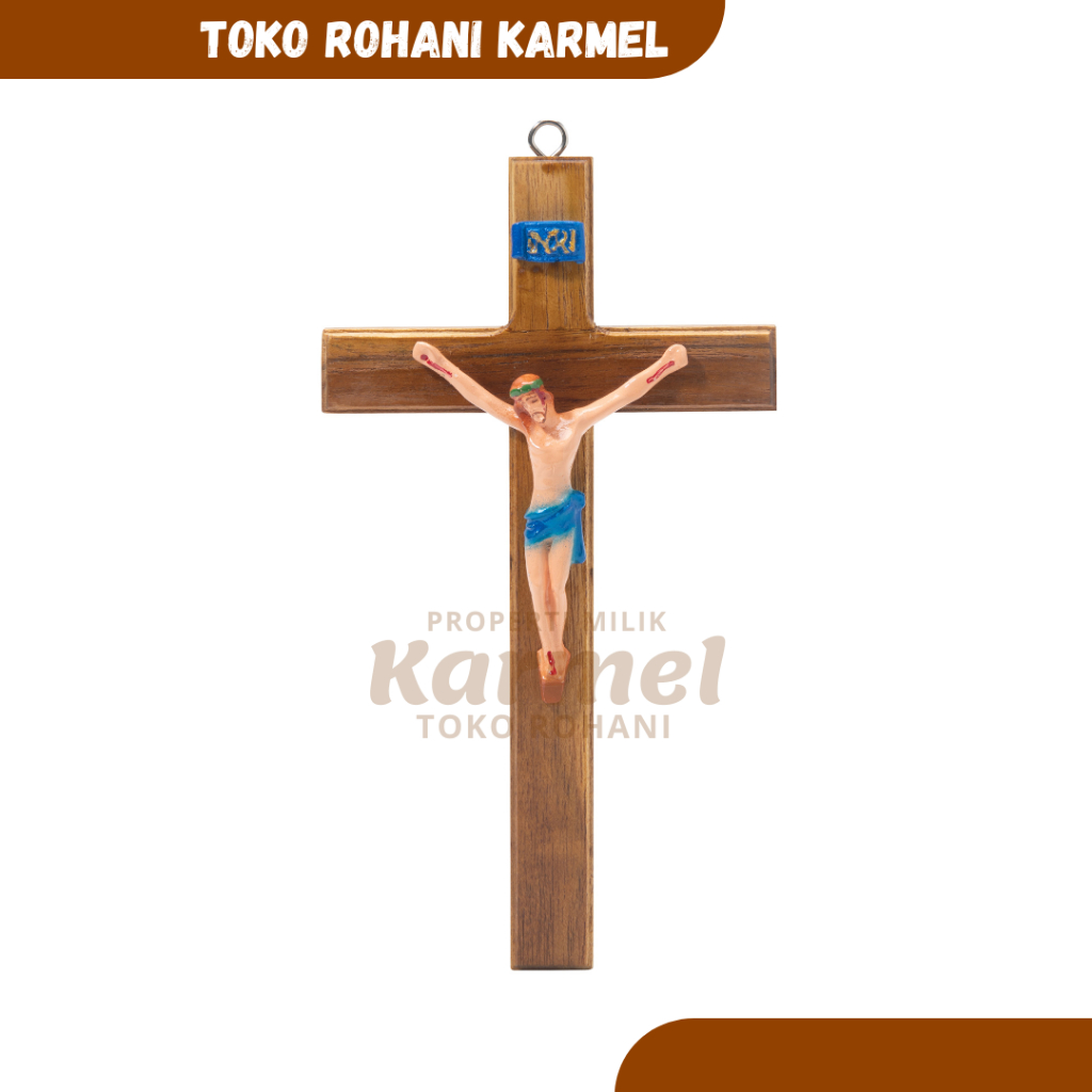 SALIB DINDING KATOLIK KORPUS FIBER / SALIB GANTUNG KATOLIK / HIASAN DINDING KATOLIK / SALIB PATUNG Y