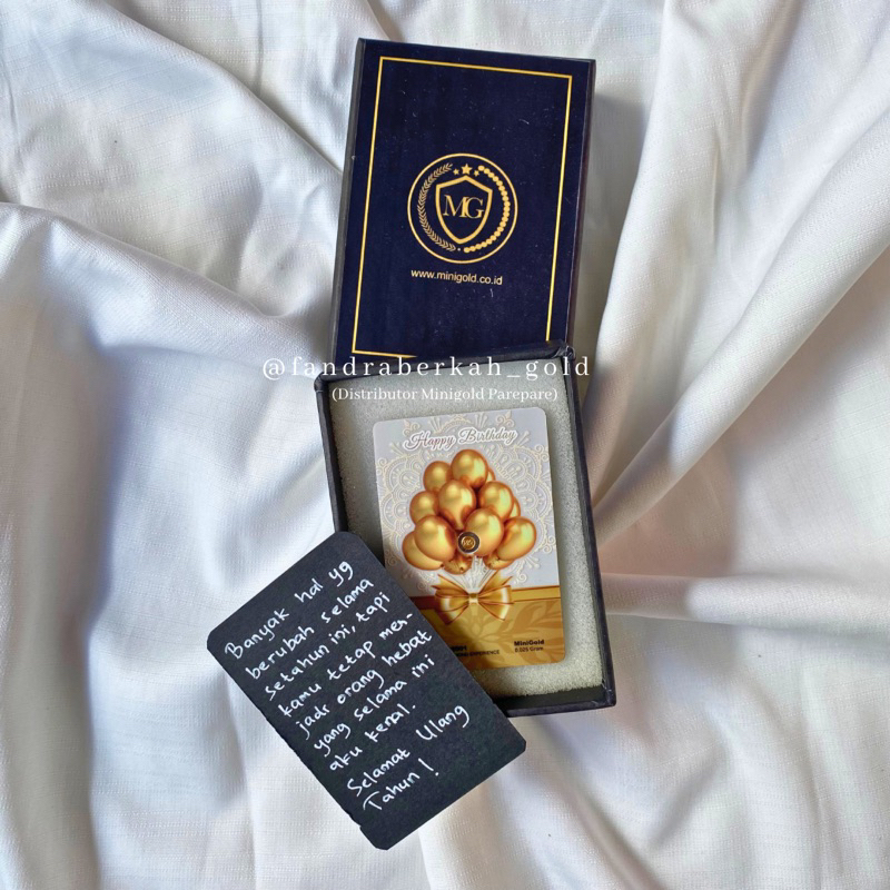 Box minigold eksklusif + custom kartu ucapan