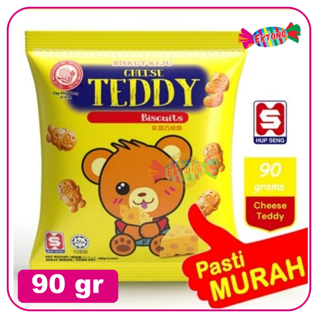 

HUP SENG CHEESE TEDDY BISCUIT 90GR