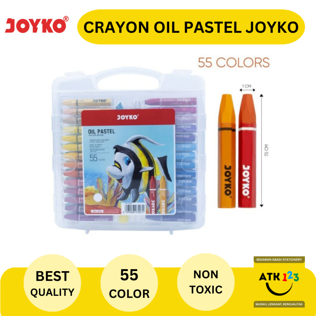 

Crayon Oil Pastel Krayon Minyak TiTi Joyko 55 Warna
