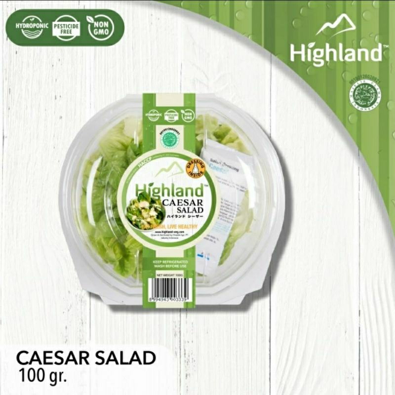 

Salad Caesar Salad+ Dressing Highland 100gr