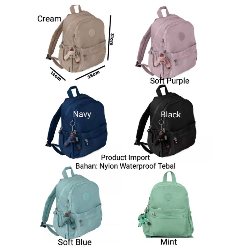 Ransel/Bagpack Import uk.Medium, Small (Waterproof, Free Keychain)