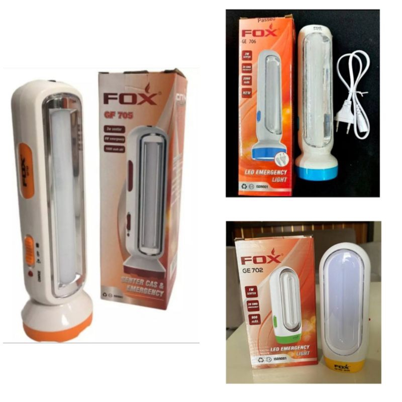 Senter emergency Fox 701, 705 dan 706