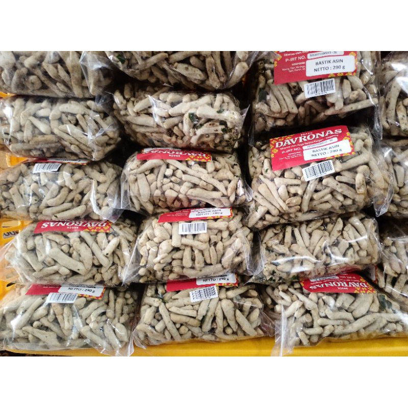 

Bastik Asin Davronas 290 gram / Oleh Oleh Magelang Temanggung Wonosobo Yogyakarta / Keripik Kerupuk Cemilan Snack