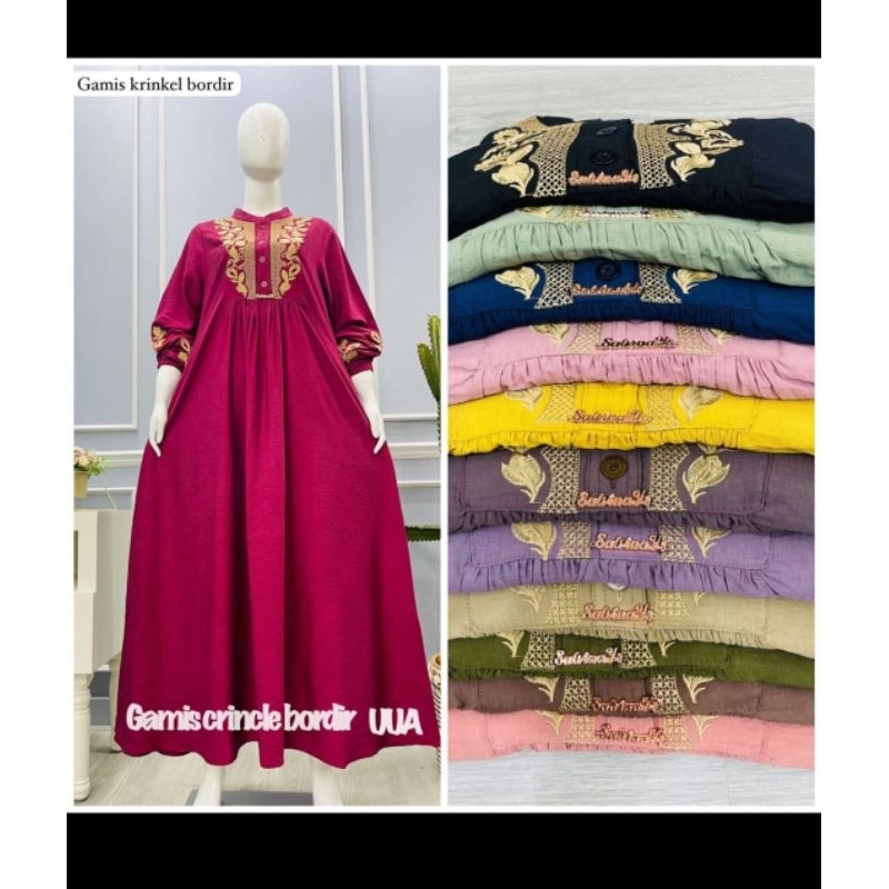 Gamis Kringkel Bordir Original Salvina UUA