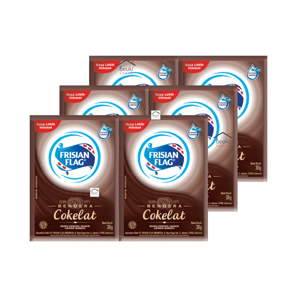 

Frisian Flag Susu Kental Manis Cokelat Pack Isi 6 Sachet