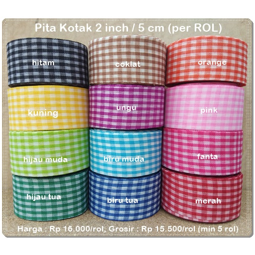 

GPITA-56 : Pita Kotak 2 inch / 5cm (per ROL)