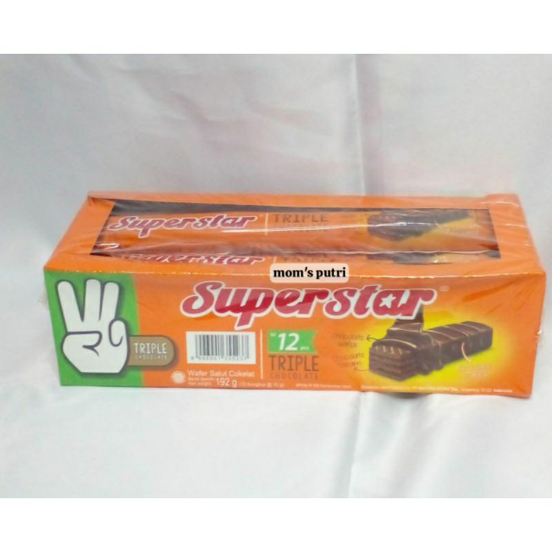 

Wafer Superstar Triple Chocolate isi 12 @16gr