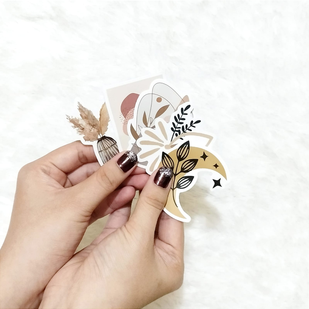 

8 pcs Sticker scrapbook Tahan air bagasi tumbler Sticker planning sticker jurnal aesthetic stiker DIY