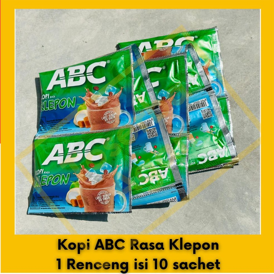 

{ 1 renceng isi 10 } - Kopi ABC KLEPON Kopi Sachet Bubuk Instant