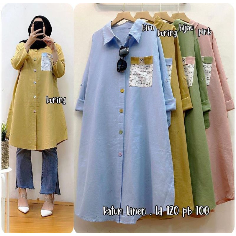 KEMEJA TUNIK JUMBO FELLA