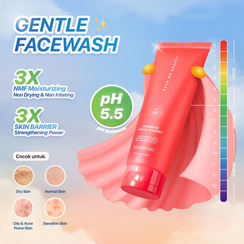 Dear Me Beauty Face Wash / Gentle Wash / Lembab / Low Ph