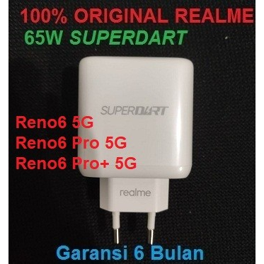 Adaptor Charger Oppo Reno 6 5G Reno6 Pro+ 5G 65W SuperDart Original100