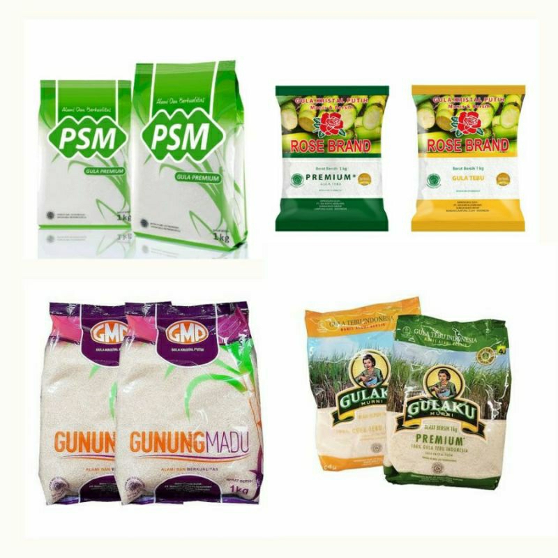 

Gula Premium 1 Kg Rosebrand dan Berbagai Merk