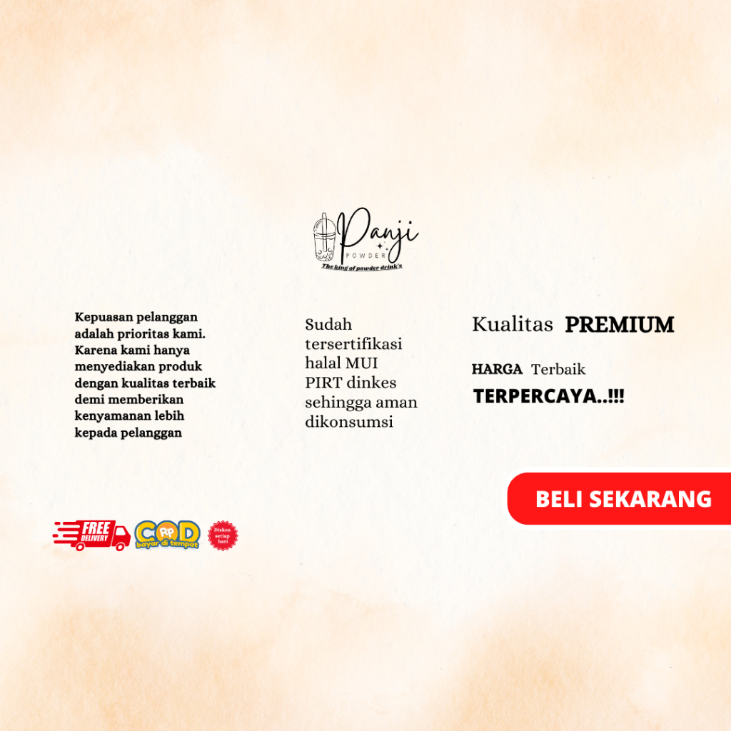 

MAR BUBUK MINUMAN ANEKA RASA COKLAT 1KG SERBUK MINUMAN STICKY MILK BUBUK MINUMAN KEKNIAN MINUMAN