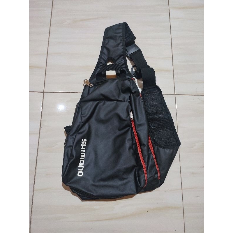 Tas Waterprof Shimano Limited Original Selempang Bekas