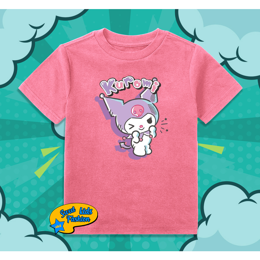 Kaos Baju Anak Kuromi T-Shirt Kaos Anak Kuromi