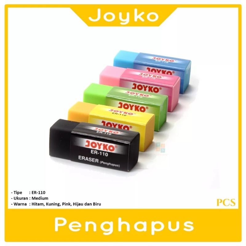 

Penghapus Pensil Joyko ER-110 Warna Warni