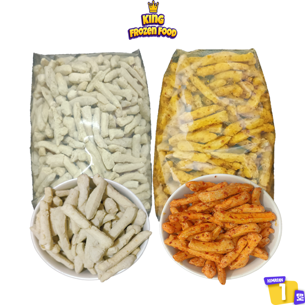 

Basreng Kataji Tanpa Bumbu/Spicy Garlic Stick Kemasang 1KG