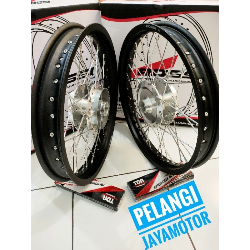 Velg v.rossi Vixion New - Vixion Nvl - tromol set jari velg 160/185 - 17