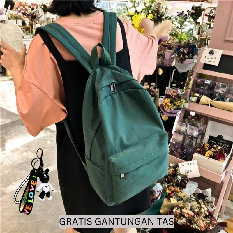 Jual TAS GEOFANI - TAS RANSEL Wanita (gantungan beli terpisah) Tas Backpack Wanita  Tas Ransel Sekolah