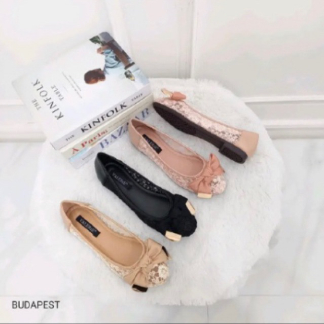 Sepatu flatshoes Budapest Valerie import wanita