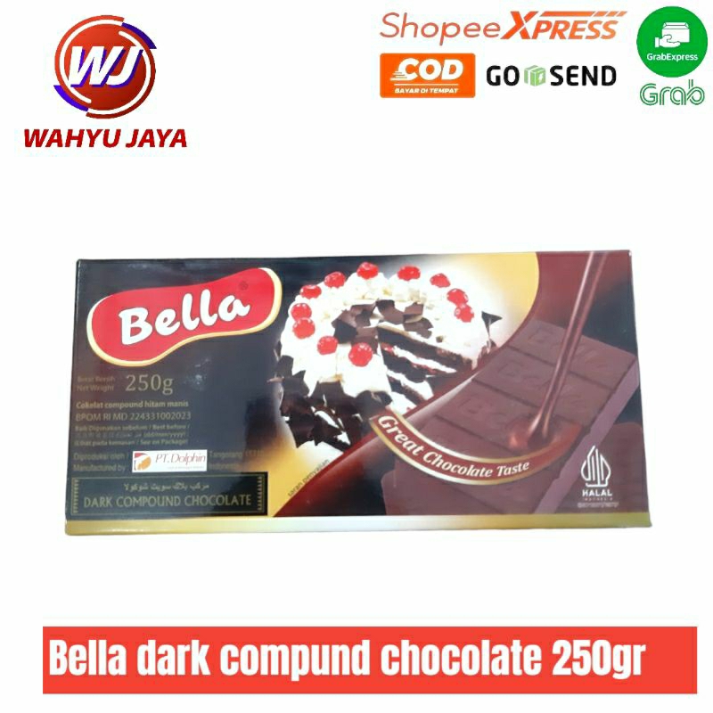 

bella dark compund chocolate 250gr