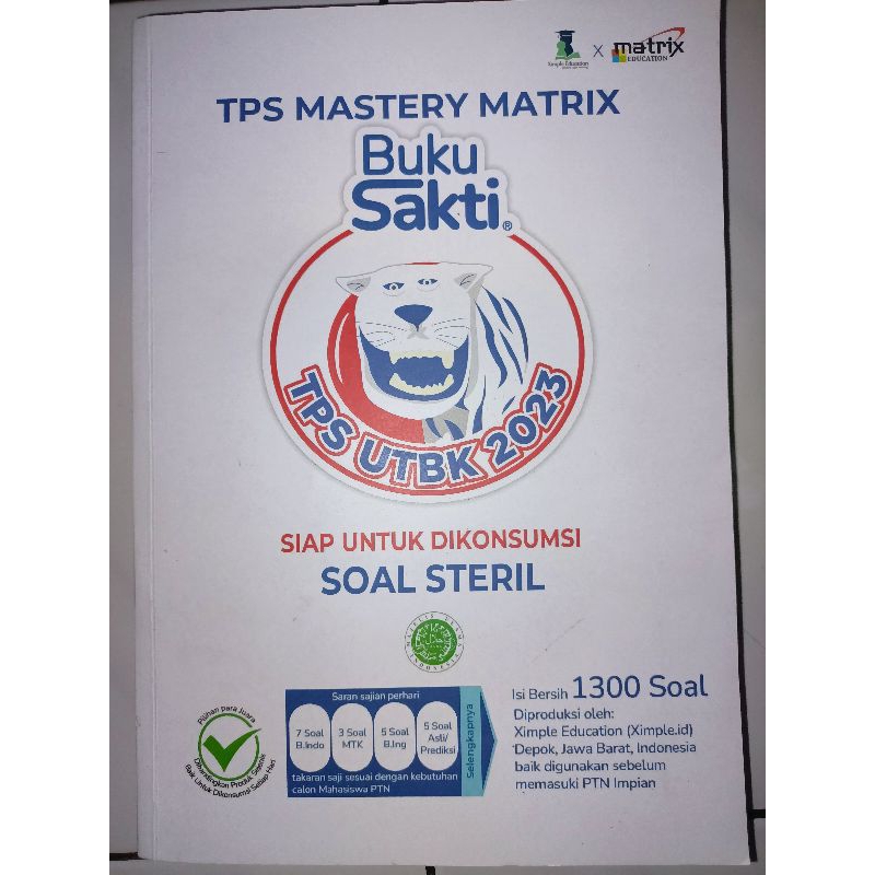 buku sakti sbmptn snbt TPS MASTERY BUKU SIMAK MASUK UI