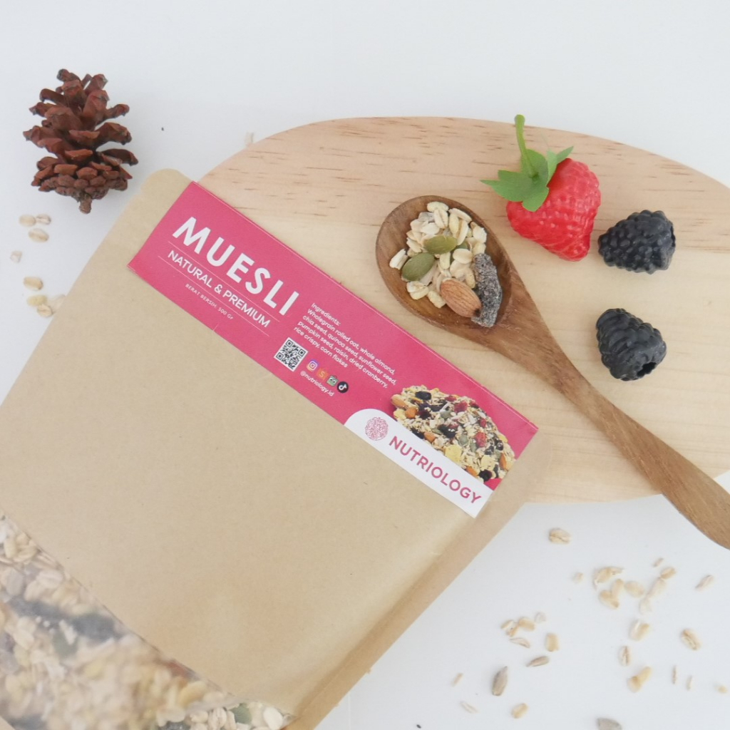 

Muesli Fruit Seed 500 gr – Sereal Sehat Oatmeal Premium ( Nutriology )