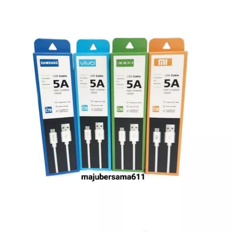 Kabel Data USB Cable 5A Fast Charging Micro Model C-70 ( Micro USB )