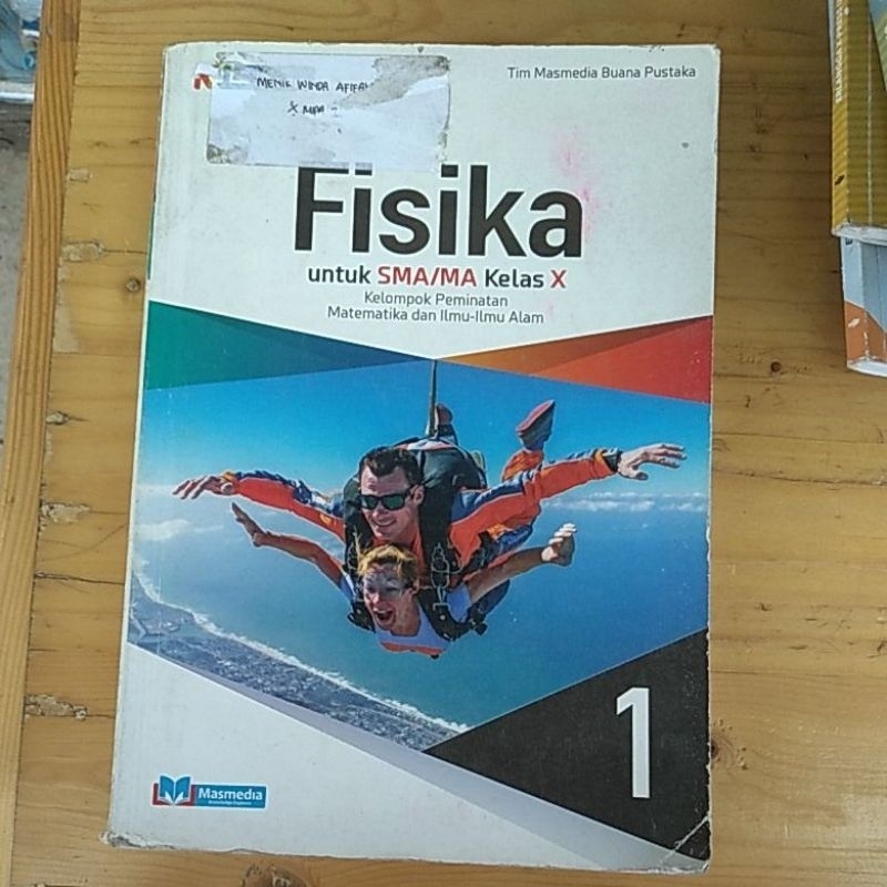 buku pelajaran fisika kelas 1 sma masmedia original