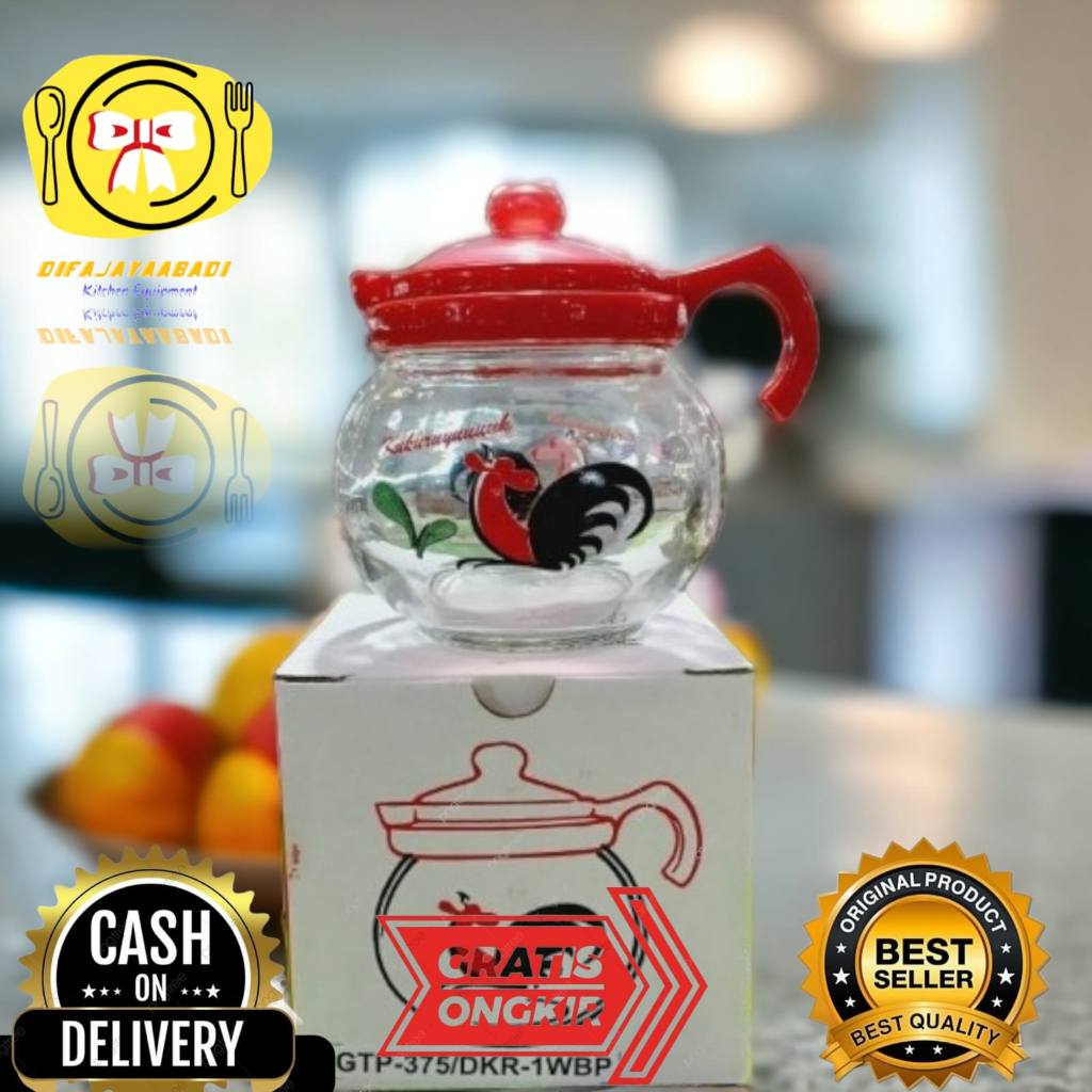 TEKO AYAM JAGO teko motif ayam jago