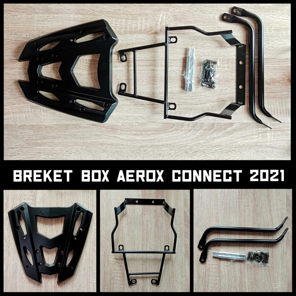 Bracket Breket Box Aerox Connected Behel Box Aerox Connected 155 2021 NVX 155 2021