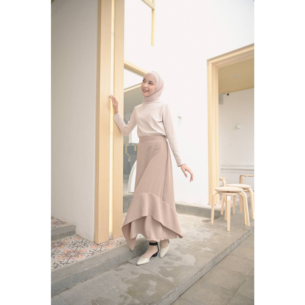 Minji Skirt Premium | Rok Crinkle A Line