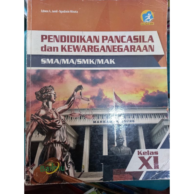 

BUKU PPKN SMA/MA/SMK/MAK KLS XI