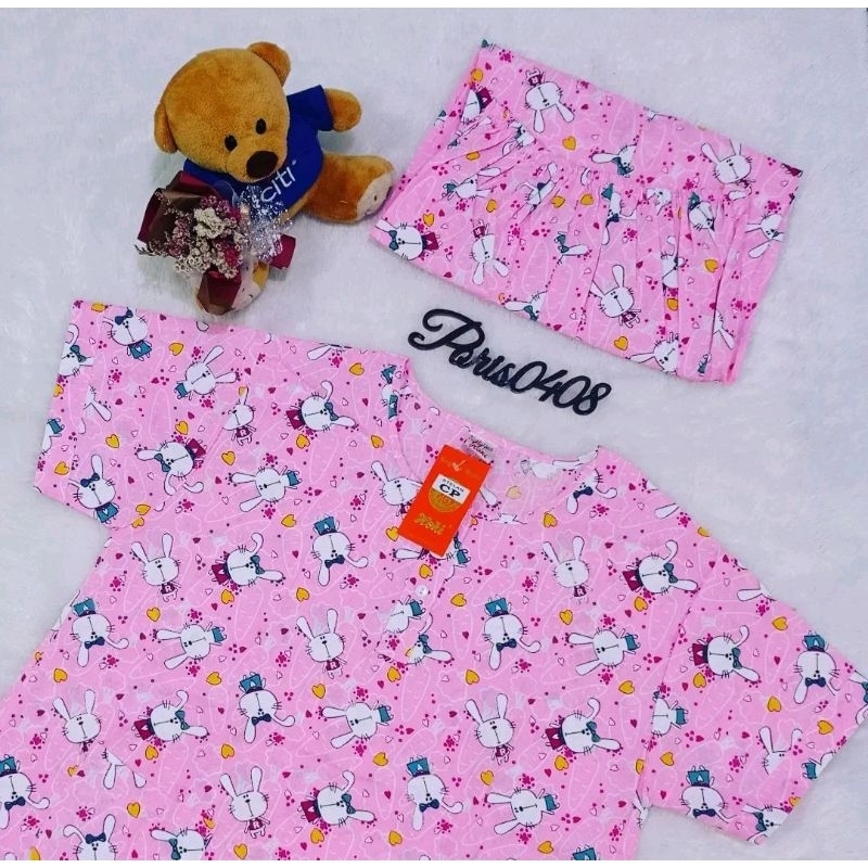 Baju Tidur Hoki CP Celana Panjang Wanita (cute rabbit)
